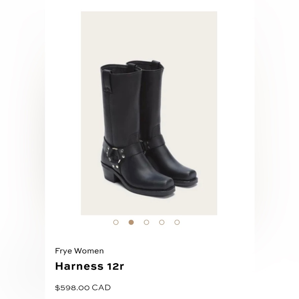 Frye Harness 12r Leather Boots Size 8